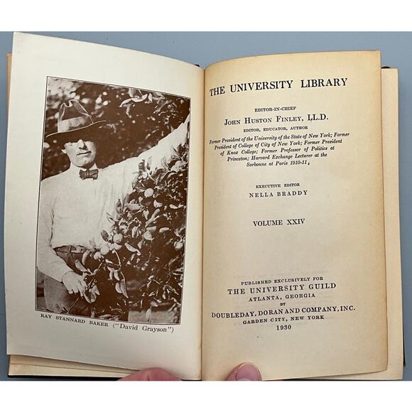 The University Library Hardback Vol. XXIV Copyright 1926 John Huston Finley LLD - Picture 3 of 9